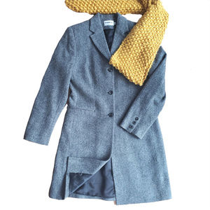 Vintage TRIBAL Gray Lapel Wool blend Coat